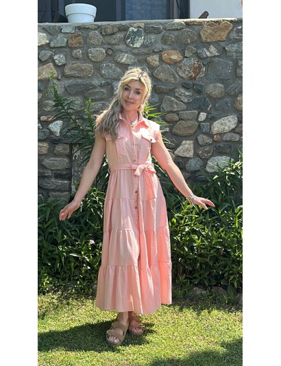 PEACH DRESS 