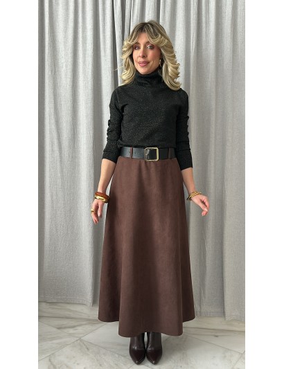 SUEDE SKIRT
