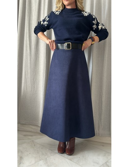 SUEDE SKIRT