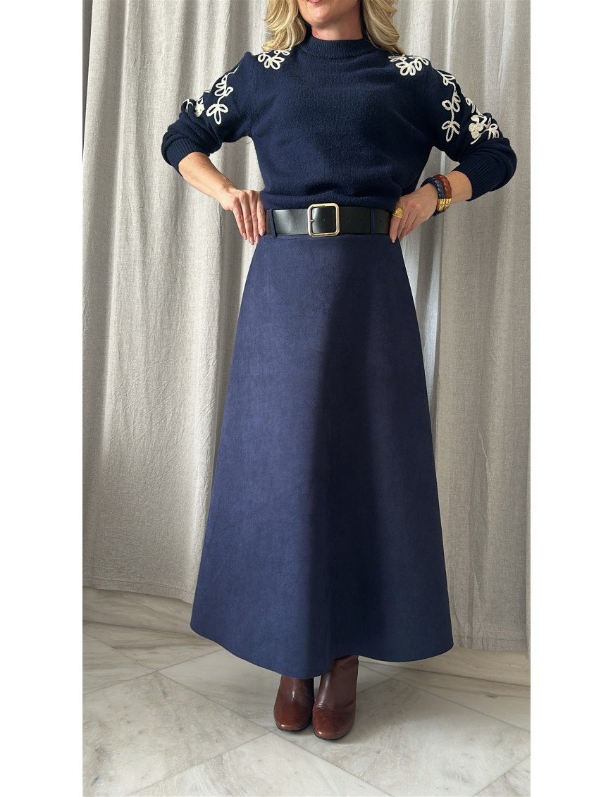 SUEDE SKIRT